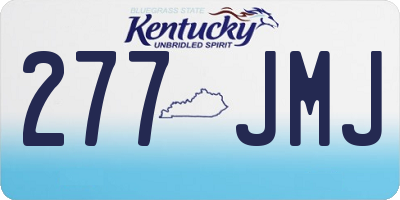KY license plate 277JMJ