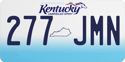 KY license plate 277JMN