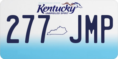 KY license plate 277JMP