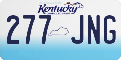 KY license plate 277JNG