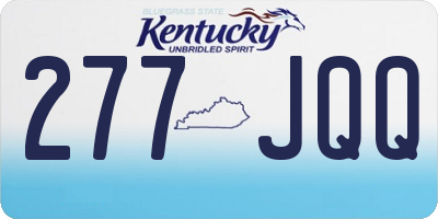 KY license plate 277JQQ