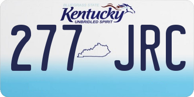 KY license plate 277JRC