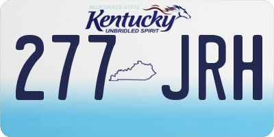 KY license plate 277JRH