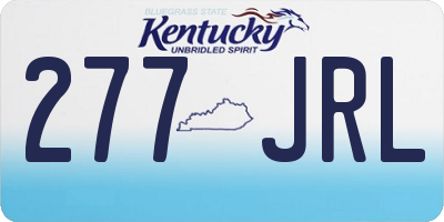 KY license plate 277JRL
