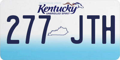KY license plate 277JTH