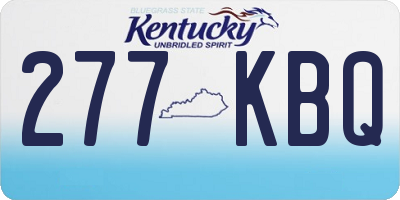 KY license plate 277KBQ