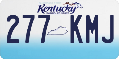 KY license plate 277KMJ