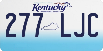 KY license plate 277LJC