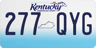 KY license plate 277QYG