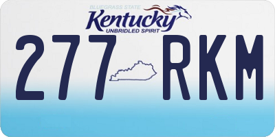 KY license plate 277RKM