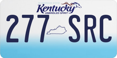 KY license plate 277SRC