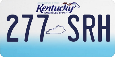 KY license plate 277SRH