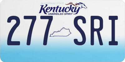 KY license plate 277SRI