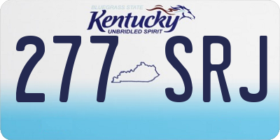 KY license plate 277SRJ