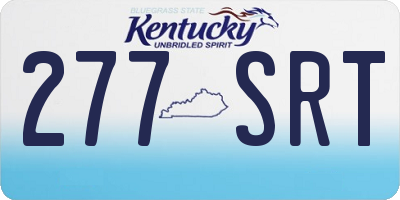 KY license plate 277SRT