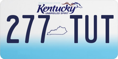 KY license plate 277TUT