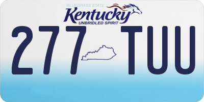 KY license plate 277TUU
