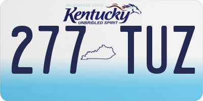 KY license plate 277TUZ