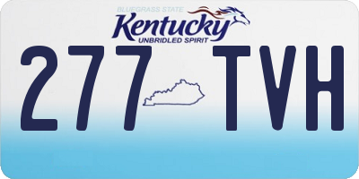 KY license plate 277TVH