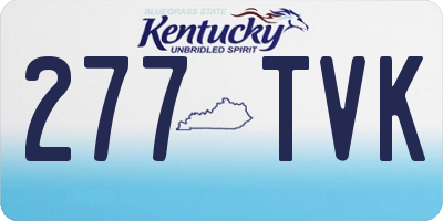 KY license plate 277TVK