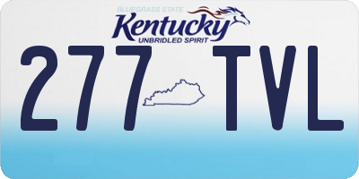 KY license plate 277TVL