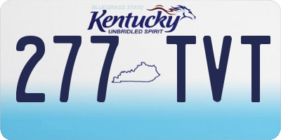 KY license plate 277TVT