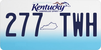 KY license plate 277TWH