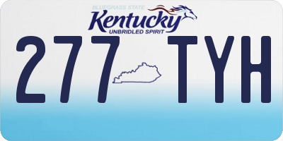 KY license plate 277TYH