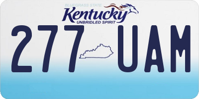 KY license plate 277UAM