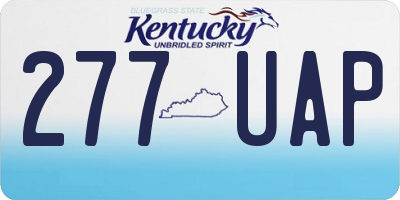 KY license plate 277UAP