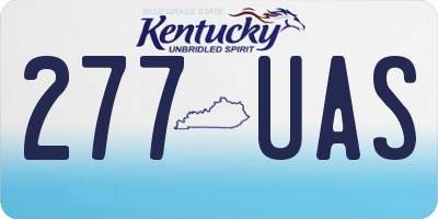 KY license plate 277UAS