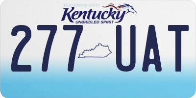 KY license plate 277UAT