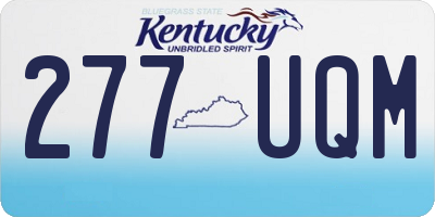 KY license plate 277UQM