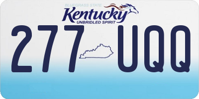 KY license plate 277UQQ