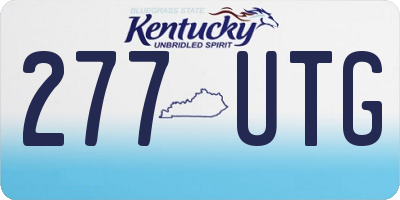 KY license plate 277UTG