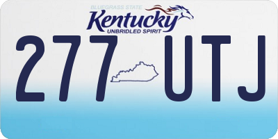 KY license plate 277UTJ
