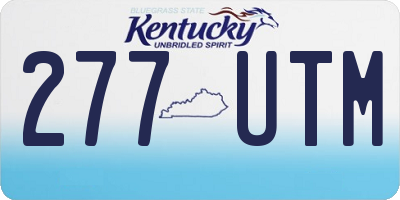 KY license plate 277UTM