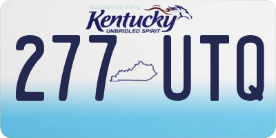 KY license plate 277UTQ