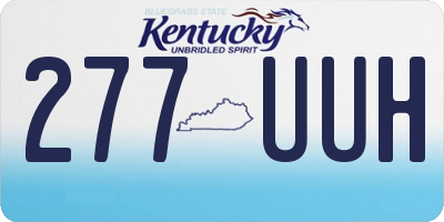 KY license plate 277UUH