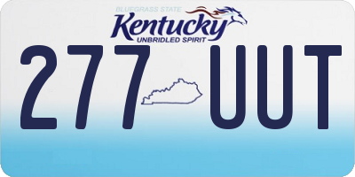 KY license plate 277UUT
