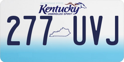 KY license plate 277UVJ