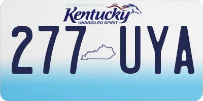 KY license plate 277UYA