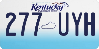 KY license plate 277UYH