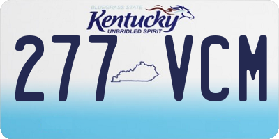 KY license plate 277VCM