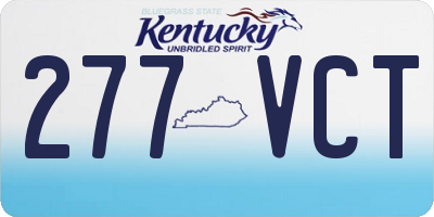 KY license plate 277VCT