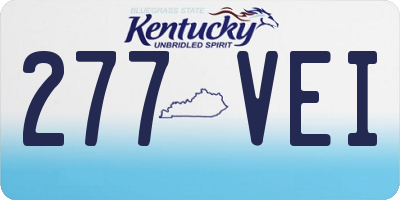 KY license plate 277VEI
