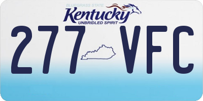 KY license plate 277VFC