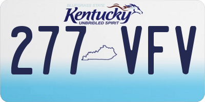 KY license plate 277VFV