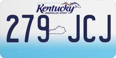 KY license plate 279JCJ