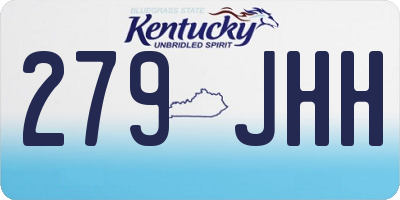 KY license plate 279JHH
